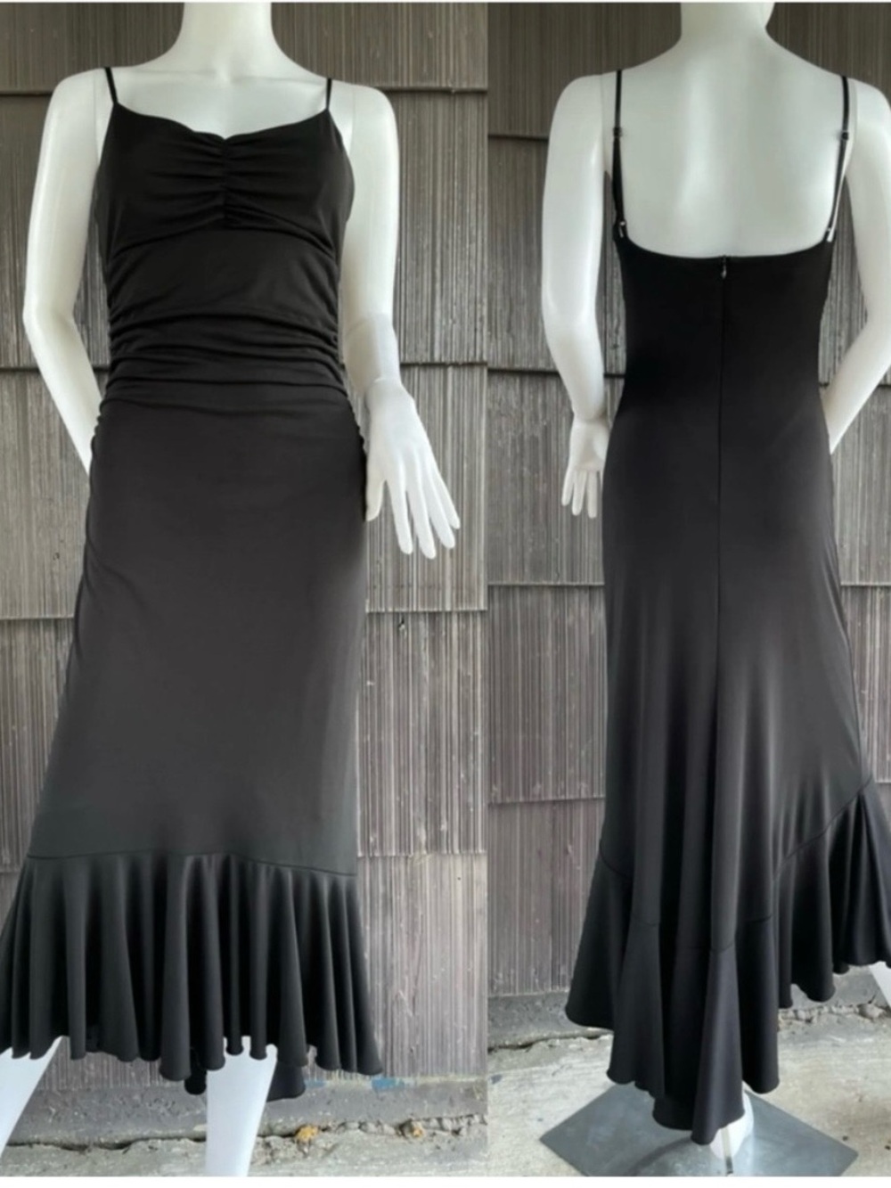 🖤Vintage // Ruched Midi Dress🖤